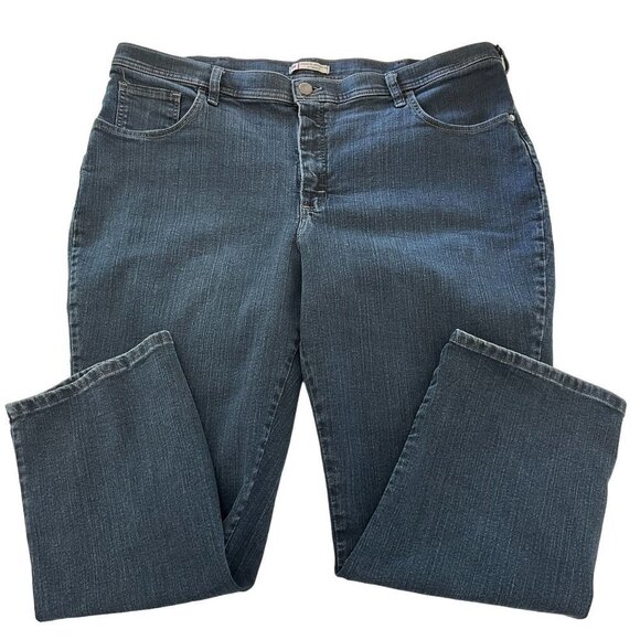 Lee Jeans Denim - LEE Jeans Womens Classic Fit Straight Leg At The Waist Size 24W P